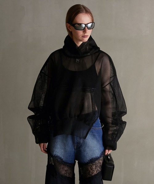 「PRANK PROJECT」 プルオーバーパーカー FREE グレー レディース_画像6