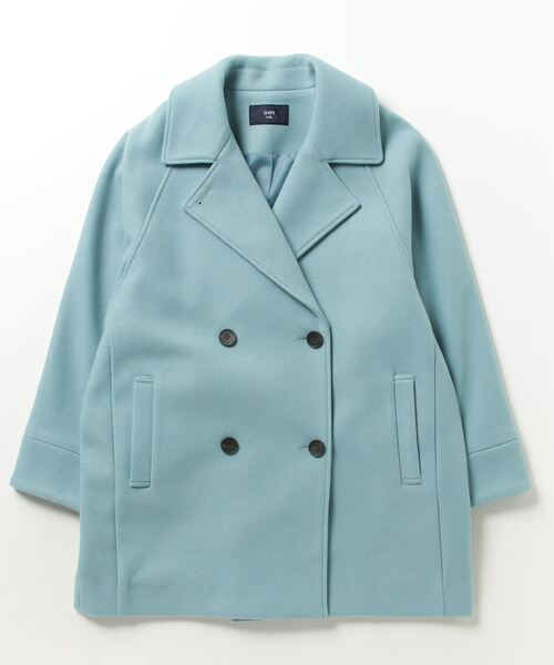 「SHIPS Colors」 ピーコート ONE SIZE ライトブルー レディース_画像2