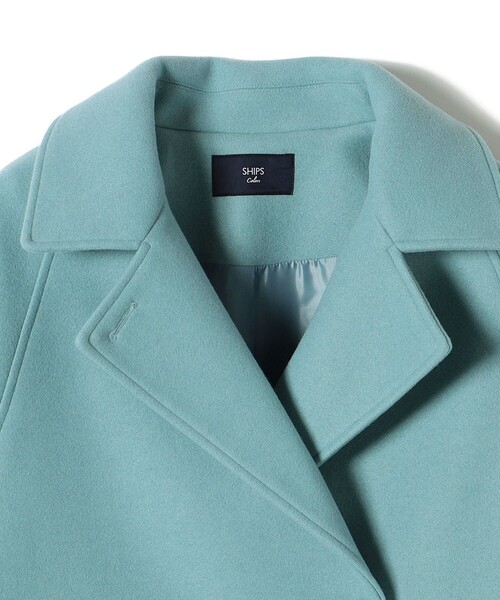 「SHIPS Colors」 ピーコート ONE SIZE ライトブルー レディース_画像5