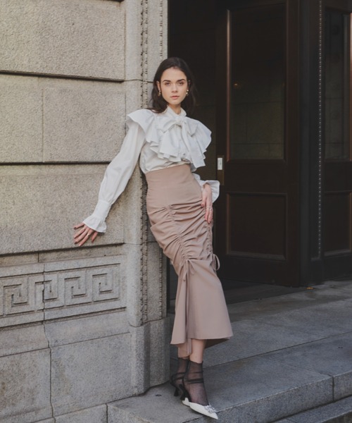 「VIOLETTA」 長袖ブラウス FREE ホワイト レディース_画像8