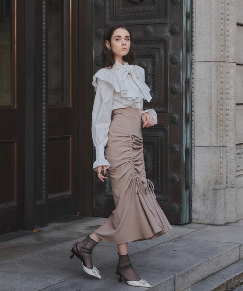 「VIOLETTA」 長袖ブラウス FREE ホワイト レディース_画像9