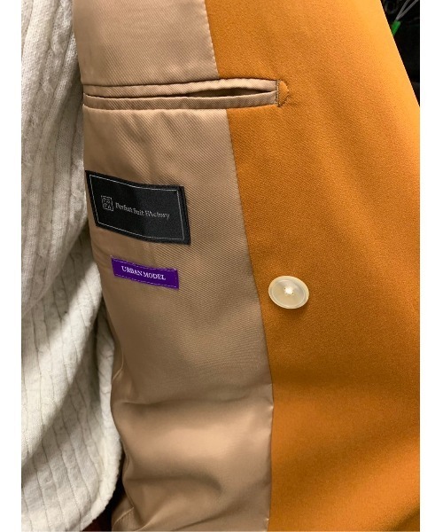 「Perfect Suit FActory」 スーツ L オレンジ メンズ_画像4