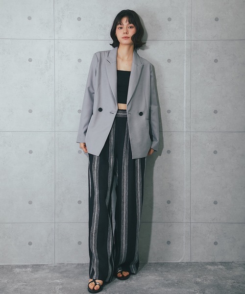 「SMILE ORCHID」 テーラードジャケット 36 ブラック レディース_画像2