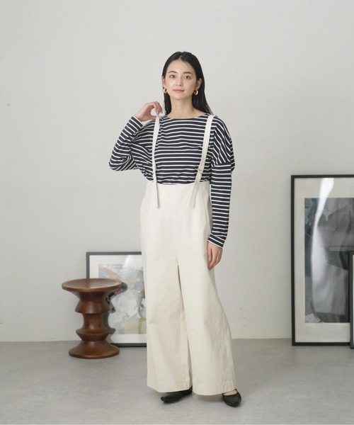 「NANO universe」 オーバーオール FREE ブラック レディース_画像3