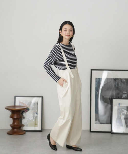 「NANO universe」 オーバーオール FREE ブラック レディース_画像4