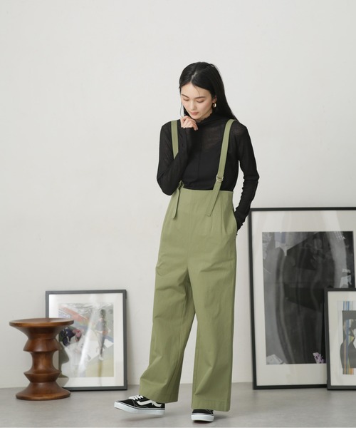 「NANO universe」 オーバーオール FREE ブラック レディース_画像7