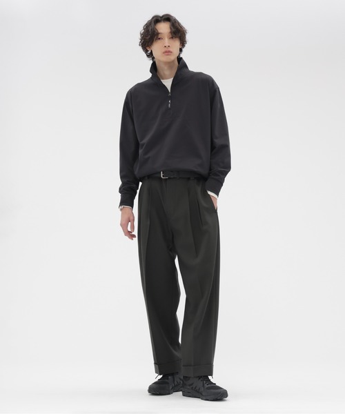 美品◇マーガレットハウエル◇ウール100% ガウチョパンツ◇2◇チャコールグレー MARGARET HOWELL/FOX BROTHERS 578-6244003 ウール クロップドパンツ