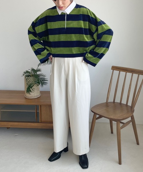 「LOWRYS FARM」 パンツ MEDIUM アイボリー レディース_画像5