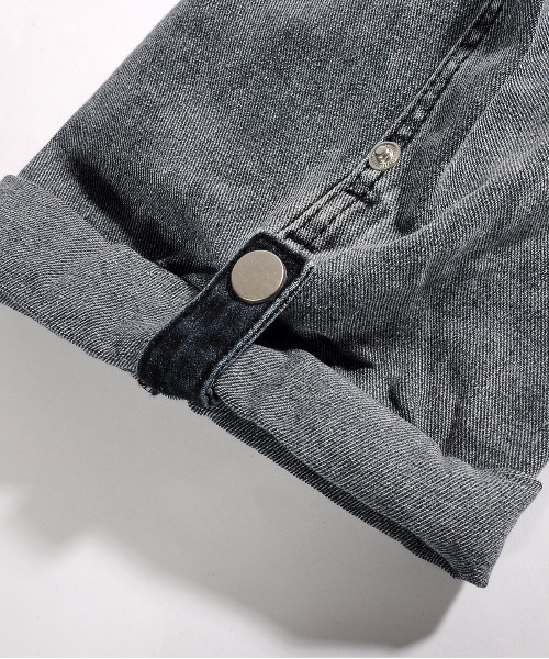 「neos」 デニムパンツ X-LARGE グレー メンズ_画像7