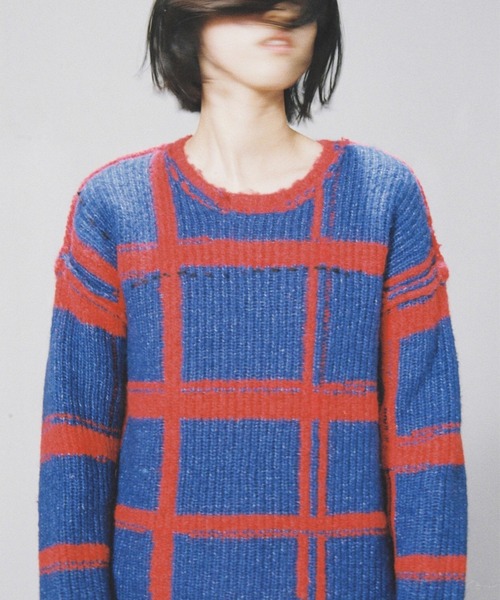 「PAMM」 長袖ニット FREE オレンジ レディース_画像10