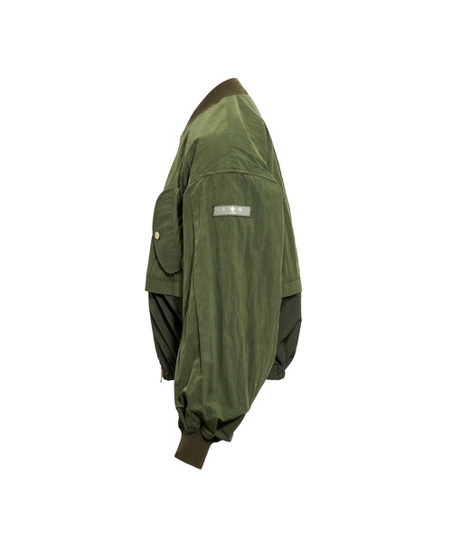 美品 TATRAS メッシュブルゾン カーキ 春夏 ジップジャケット レディース TATRAS｜タトラス（レディース）のブルゾン（ブルー・ネイビー/青色系
