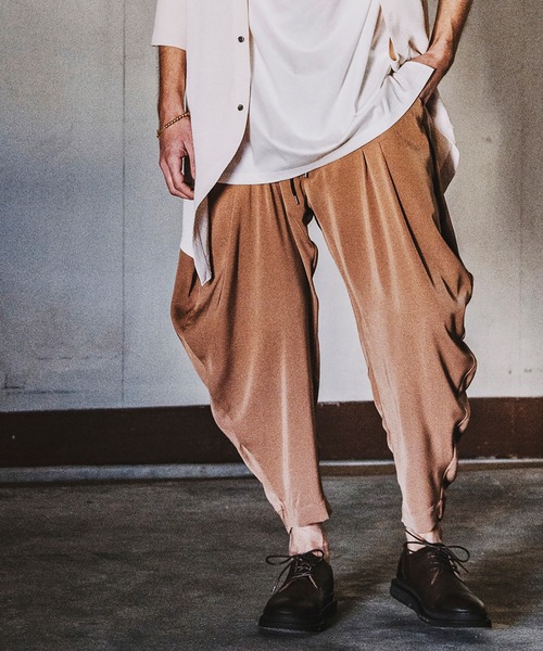 「NO ID.」 イージーパンツ 1 ブルー メンズ_画像2