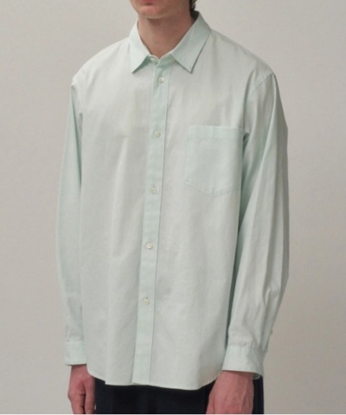 シャツ ATON (エイトン)WASHER OXFORD | LOOSE FIT SHIRT(UNISEX) メンズ レディースの画像