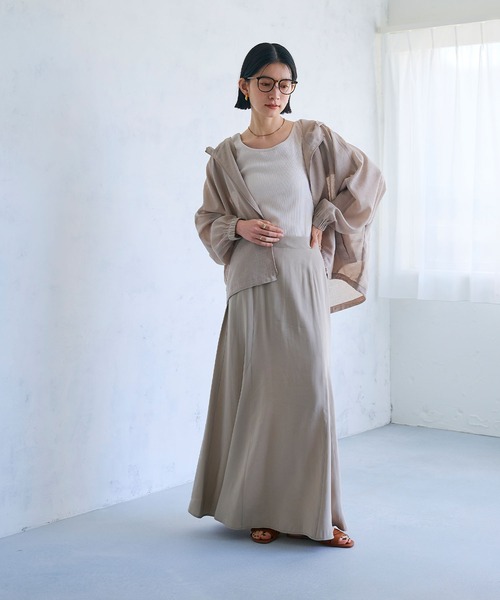 CROSS FUNCTION（クロスファンクション） ロング スカート 「接触冷感 