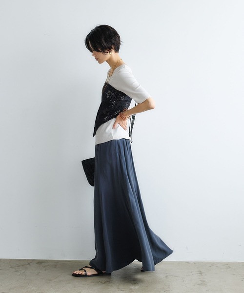 CROSS FUNCTION（クロスファンクション） ロング スカート 「接触冷感 