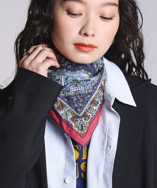 BINDU（ビンドゥー） スカーフ バンダナ (BINDU)Cotton Voile Wight