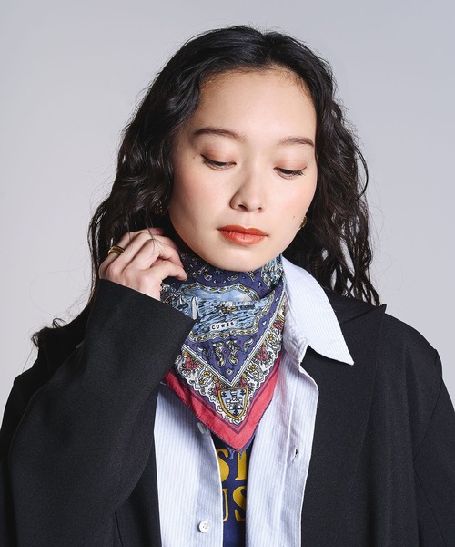 BINDU（ビンドゥー） スカーフ バンダナ (BINDU)Cotton Voile Wight