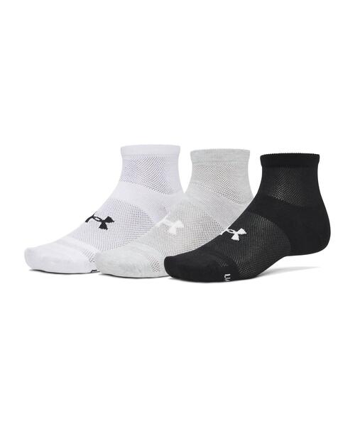 靴下 UAエッセンシャル メッシュ クォーター ソックス（3足セット）（ライフスタイル/メンズ/レディース） レディース メンズ | UNDER ARMOUR