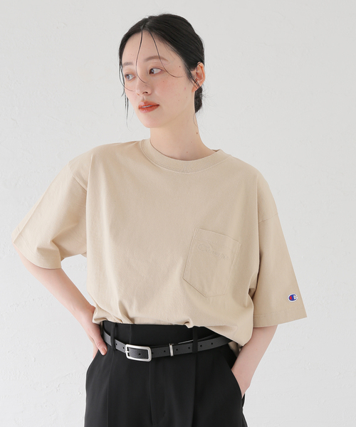 Champion（チャンピオン） tシャツ 417別注 Bleach Wash Pocket T