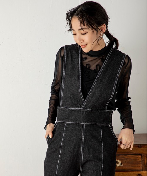 「MILLION CARATS」 デニムパンツ FREE インディゴブルー レディース_画像5