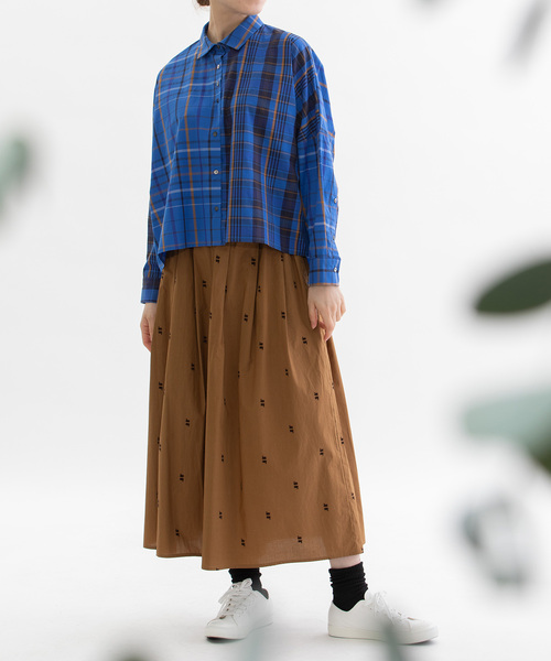 「nop de nod」 長袖シャツ M レッド レディース_画像2