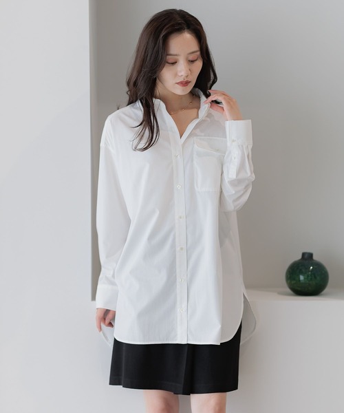 「Andemiu」 長袖シャツ FREE モカ レディース_画像4