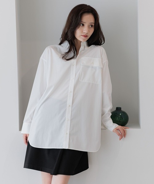 「Andemiu」 長袖シャツ FREE モカ レディース_画像5