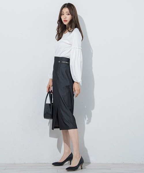 「QUEENS COURT」 長袖カットソー M ブラック レディース_画像5