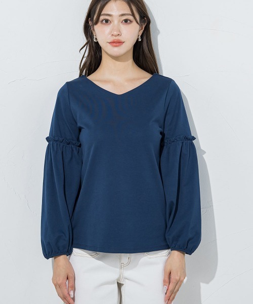 「QUEENS COURT」 長袖カットソー M ブラック レディース_画像6