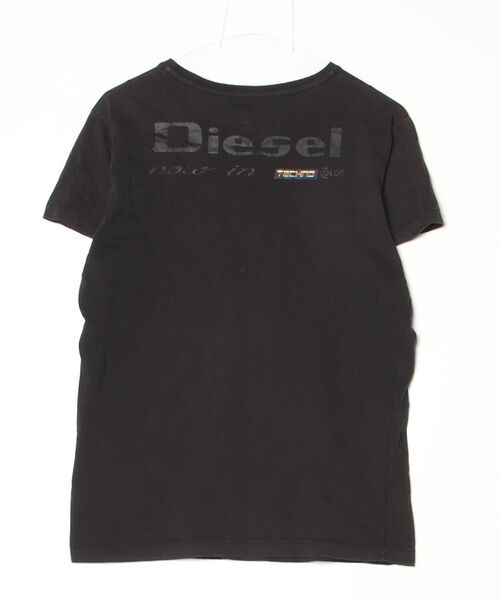 DIESEL ブラック Tシャツ 半袖 DIESEL（ディーゼル） 半袖Tシャツ L ブラック メンズ : ZOZOTOWN
