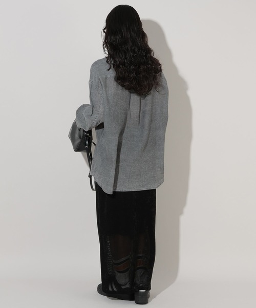 「GEORGE'S」 長袖シャツ FREE ブルー レディース_画像5