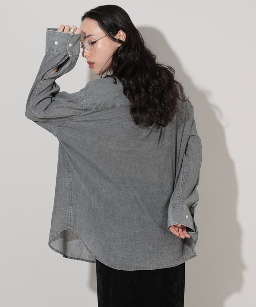 「GEORGE'S」 長袖シャツ FREE ブルー レディース_画像9