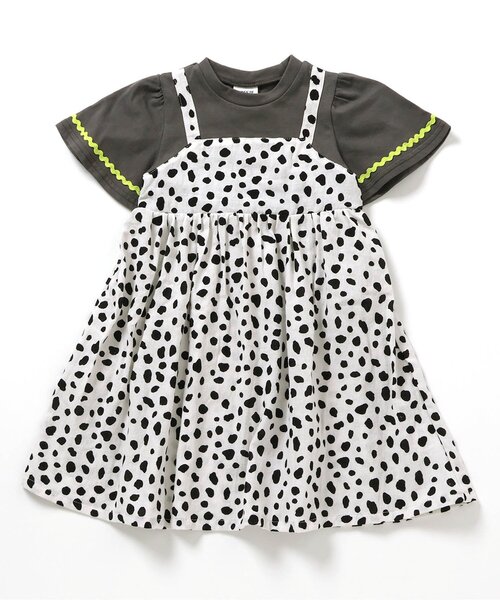 ガールズ フローラルドッキングワンピース　150 BREEZE（ブリーズ） ワンピース ドッキングワンピース キッズ 子供服
