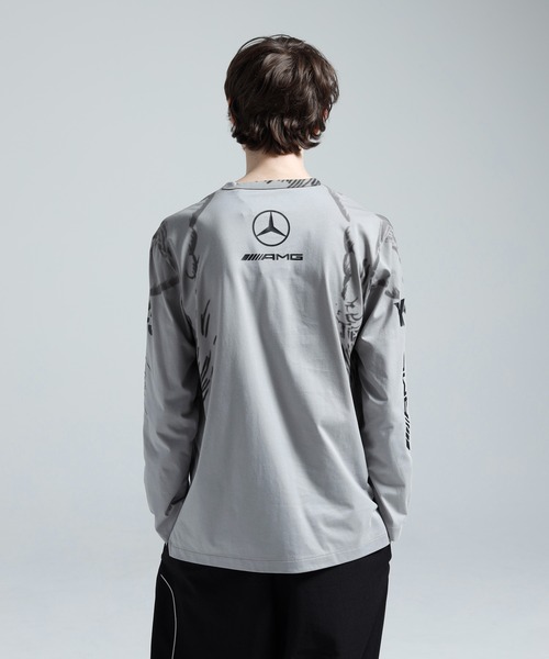 Y-3 MERCEDES - AMG PETRONAS ロンT Lサイズ Y-3 tシャツ MERCEDES - AMG PETRONAS FORMULA 1 TEAM WOLF GRAPHIC