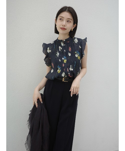 パンツ 「XSサイズあり」ダブルサテンストレートパンツ レディースの画像