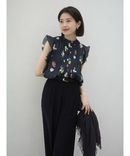 パンツ 「XSサイズあり」ダブルサテンストレートパンツ レディースの画像