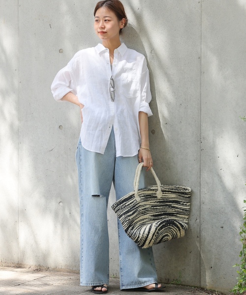 「JOURNAL STANDARD relume」 長袖シャツ FREE ピンク レディース_画像3