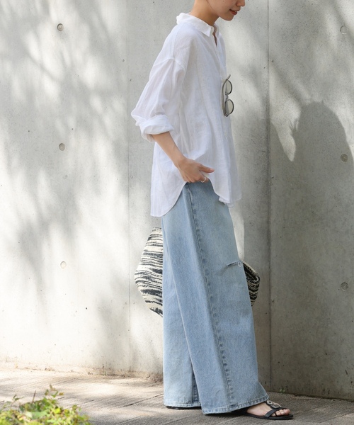 「JOURNAL STANDARD relume」 長袖シャツ FREE ピンク レディース_画像5