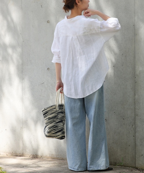 「JOURNAL STANDARD relume」 長袖シャツ FREE ピンク レディース_画像6