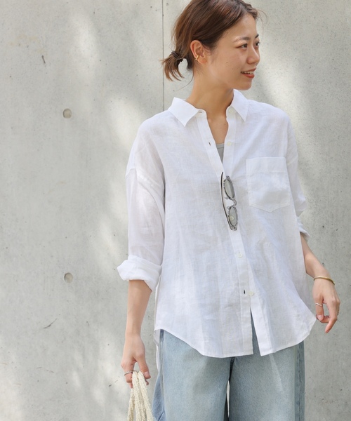 「JOURNAL STANDARD relume」 長袖シャツ FREE ピンク レディース_画像7