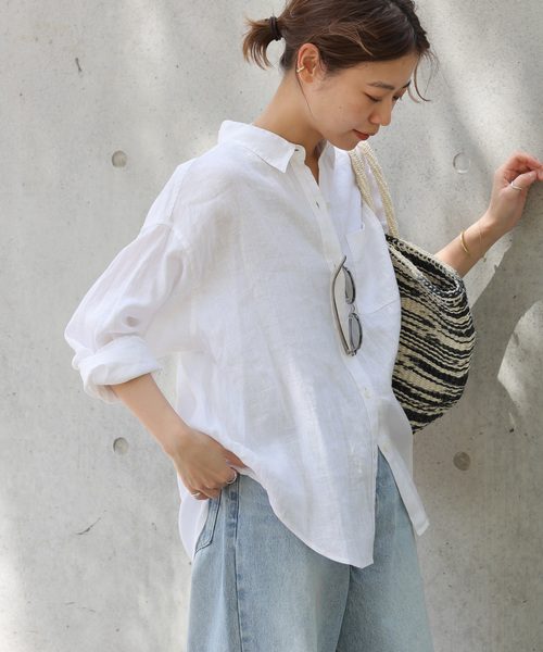 「JOURNAL STANDARD relume」 長袖シャツ FREE ピンク レディース_画像8