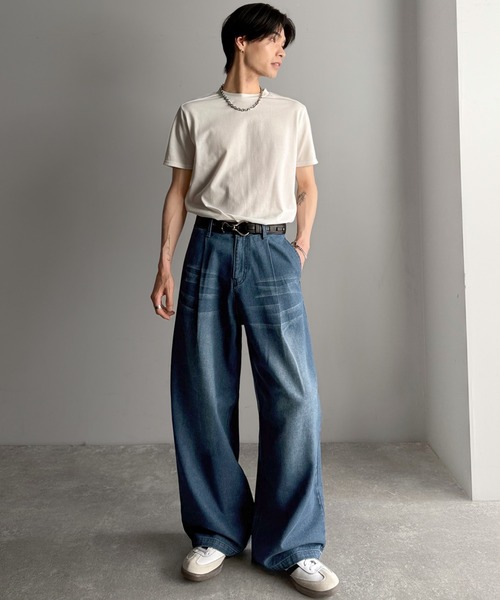 「Classical Origin」 デニムパンツ SMALL インディゴブルー メンズ_画像7