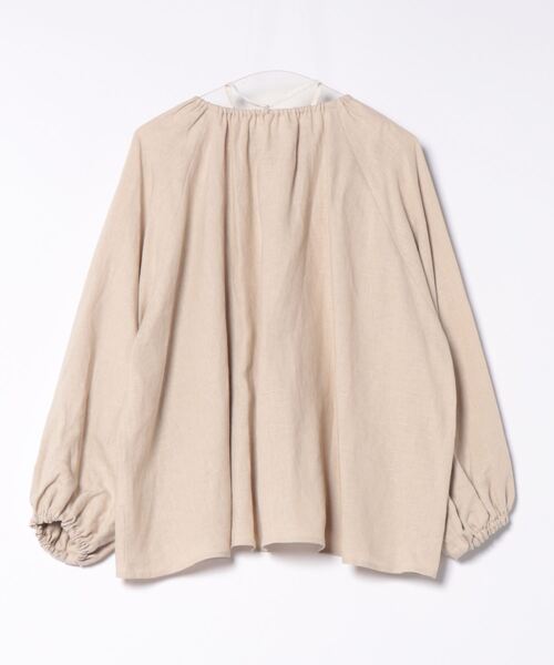 「haupia」 長袖ブラウス MEDIUM ネイビー レディース_画像2