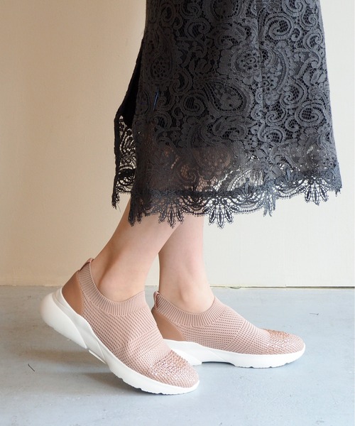 「cava cava」 シューズ 23.5cm ライトグレー レディース_画像7