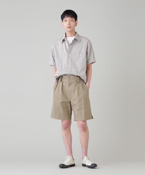 「MHL.」 半袖シャツ LARGE ベージュ メンズ_1