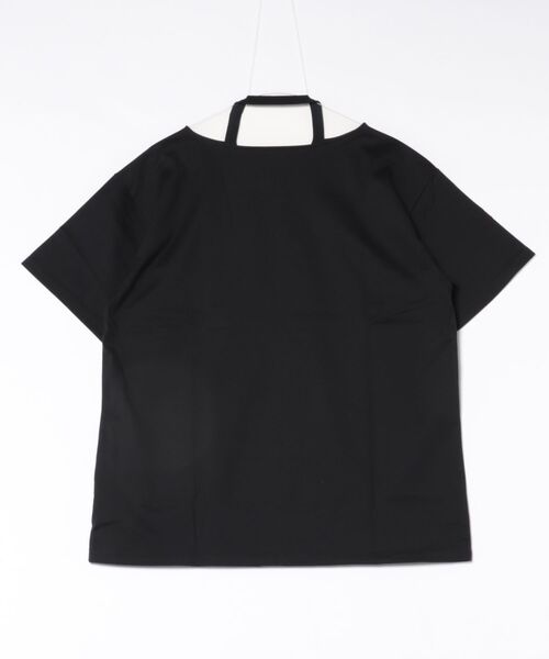 CLANE（クラネ） tシャツ 半袖 CLANE W FACE NOTCHED RIB OVER TOPS