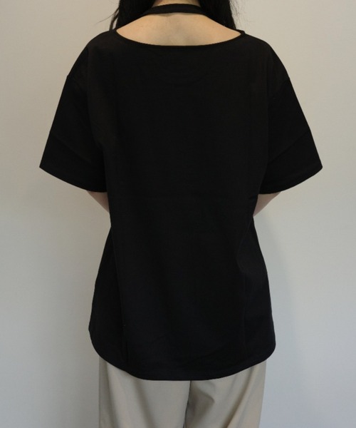 CLANE（クラネ） tシャツ 半袖 CLANE W FACE NOTCHED RIB OVER TOPS