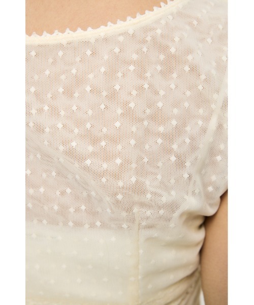 ブラウス シャツ TULLE PINTUCK ブラウス レディースの画像