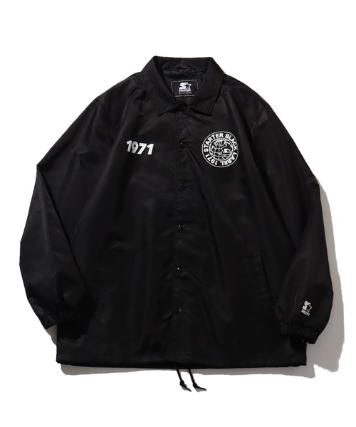 「STARTER BLACK LABEL」 コーチジャケット M ブラック メンズ_画像7