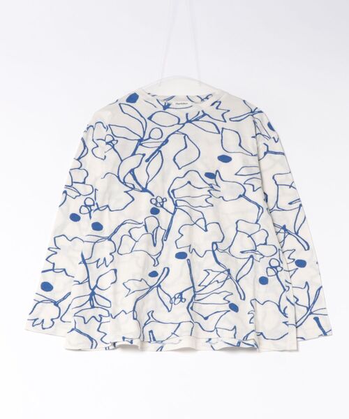Plantation（プランテーション） tシャツ ラインフラワードット